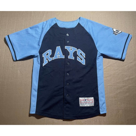 Genuine Merchandise MLB Youth Large L Tampa Bay Rays Baseball Jersey Longoria #3 - Picture 1 of 6